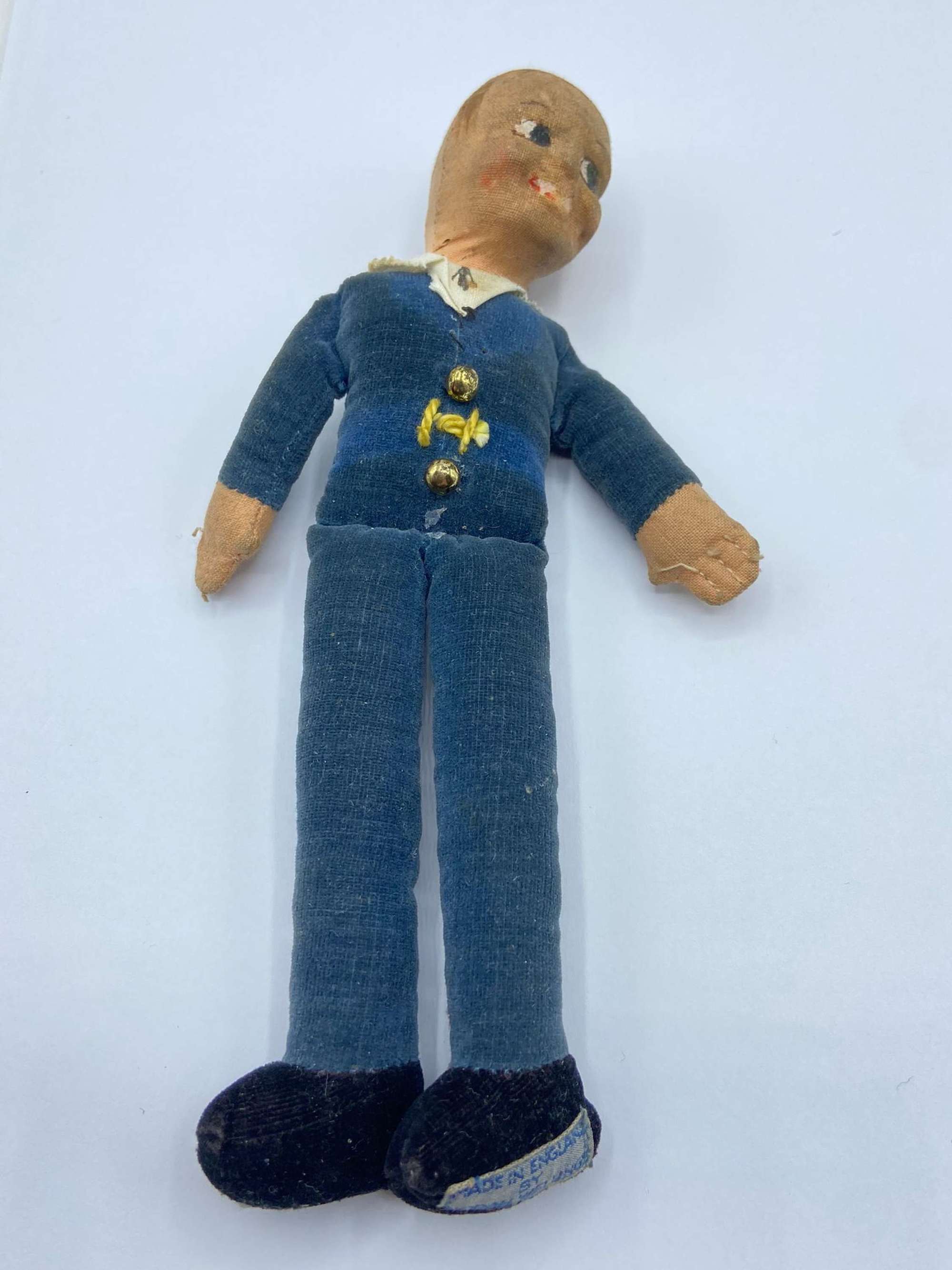 WW1 Period British Royal Navy Sailor Teddy By Norah Wellings With Tag