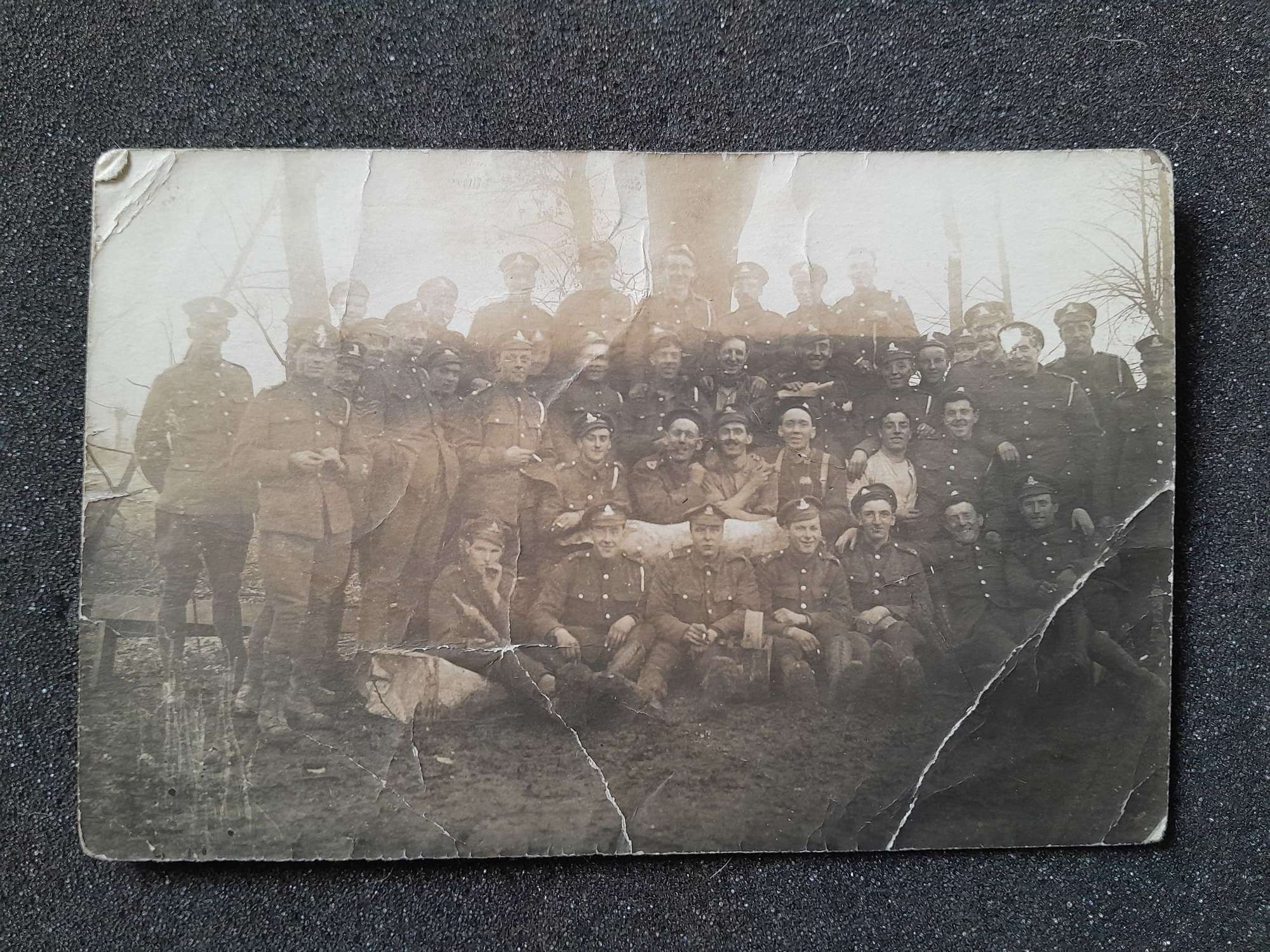 WWI Group Photo dated Christmas 1918