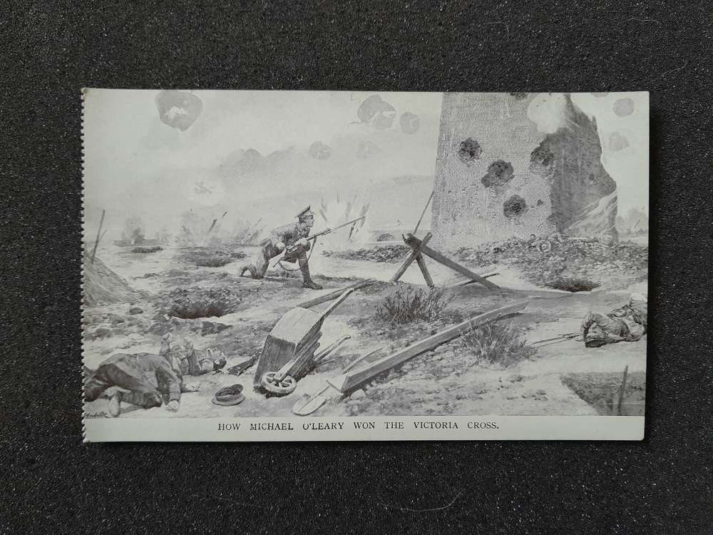 WWI Postcard How Michael Oleary won the Victoria Cross