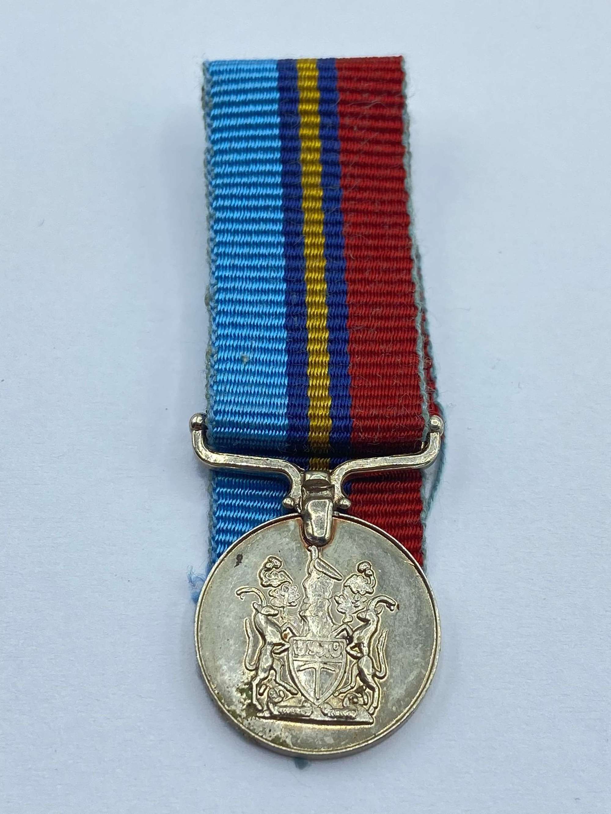 Post WW2 Miniature Rhodesia General Service Medal& Ribbon