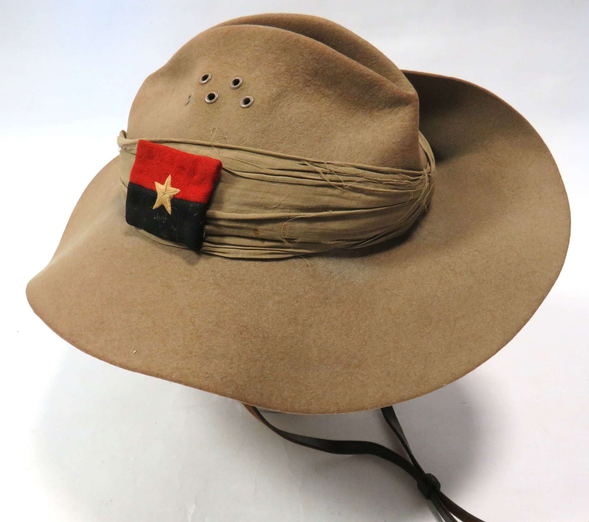 WW2 Dated Far East Bush (Slouch) Hat 1943 G.H.Q India Command