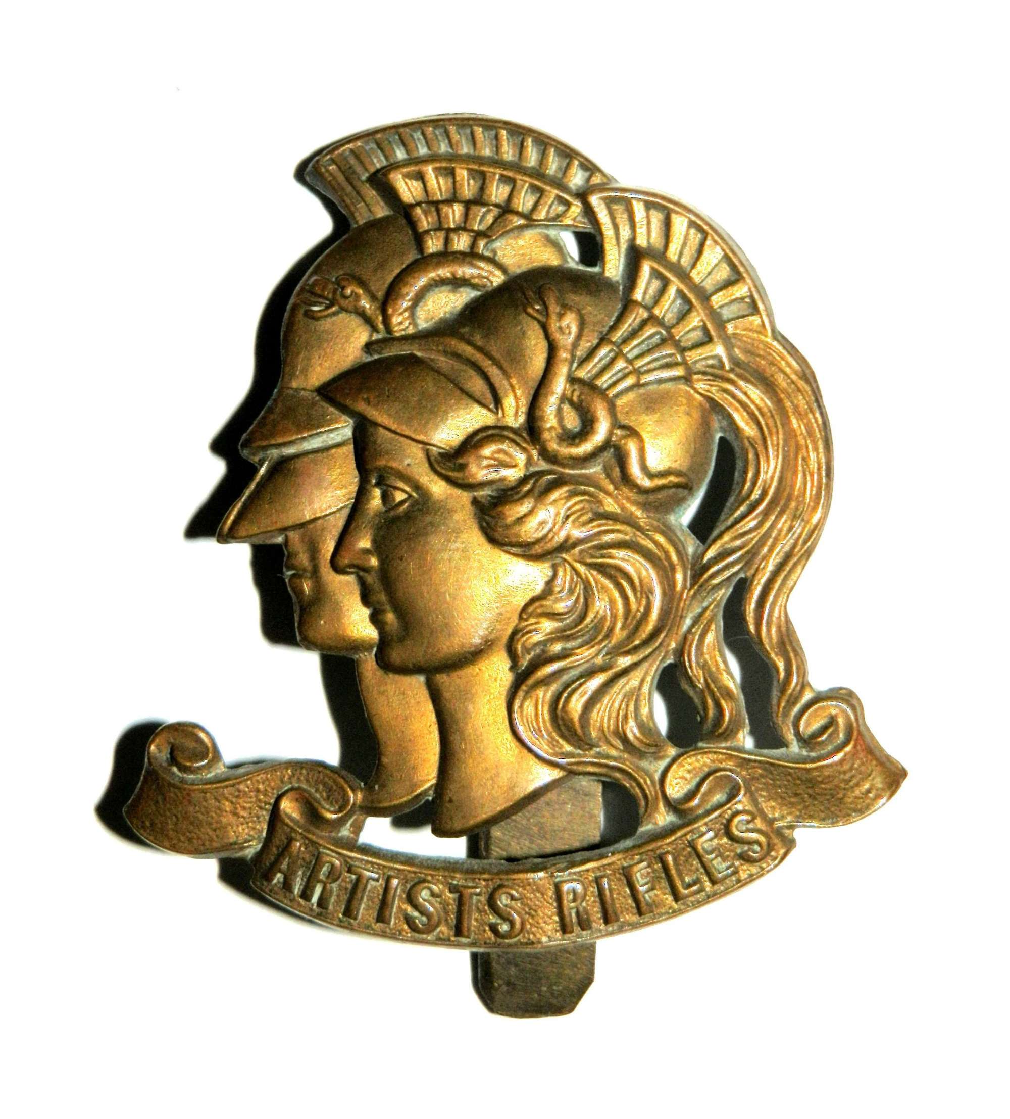 28th London Artists Rifles cap Badge.