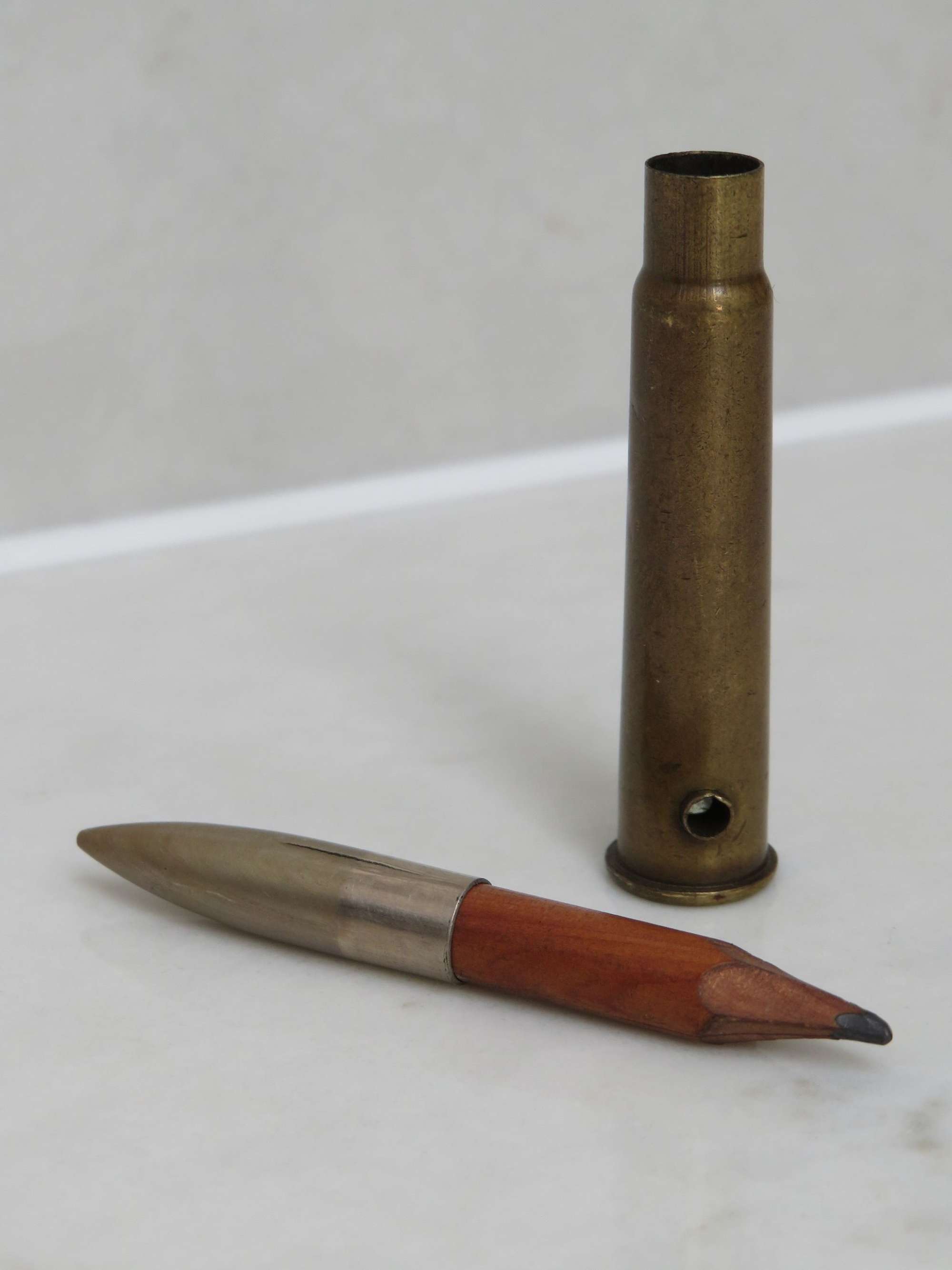 WWI British Stanhope / Pencil .303 Bullet Case of Memory of Hastings