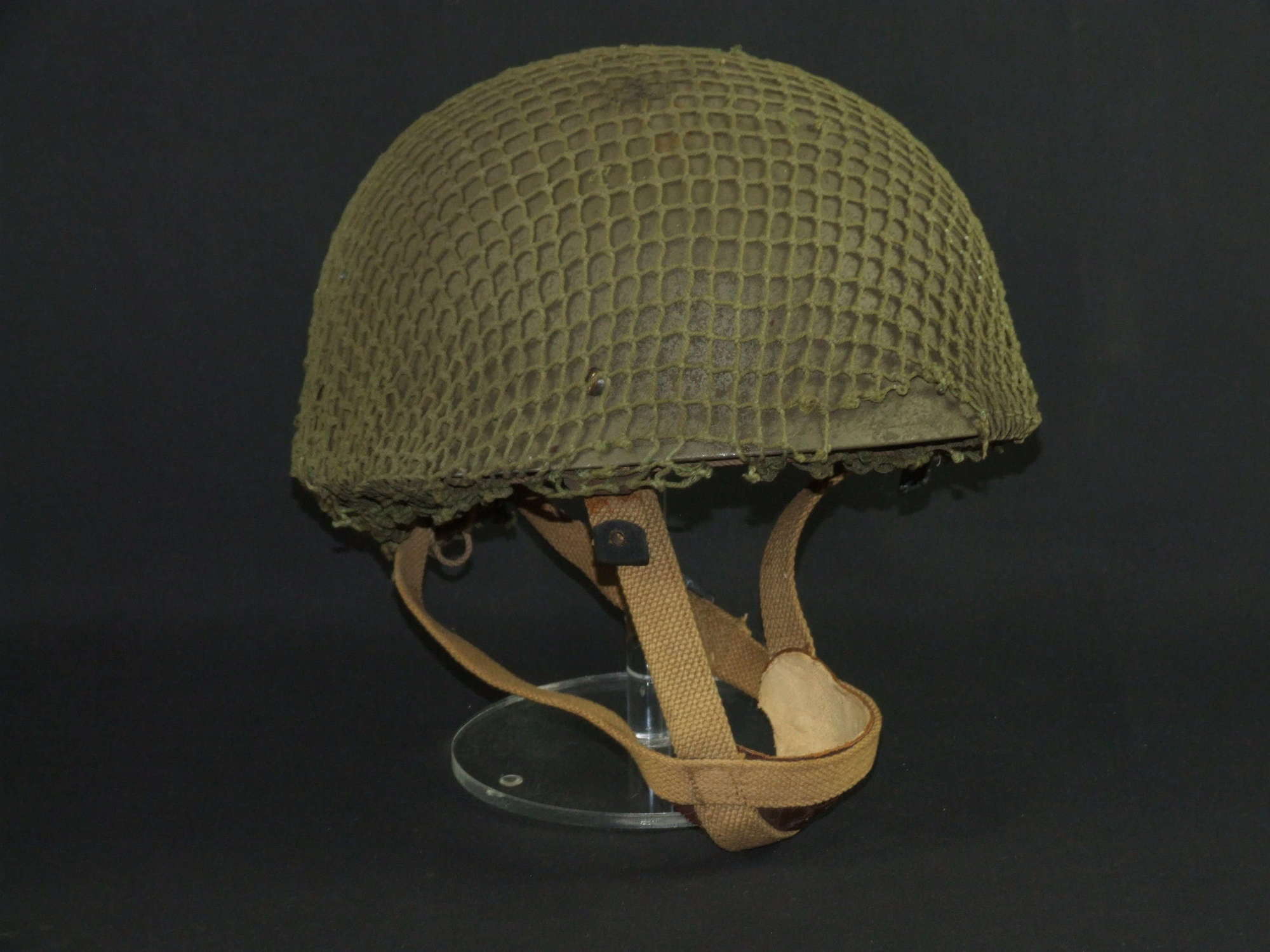 1943 Dated British Airborne Helmet. Size 7 3/4