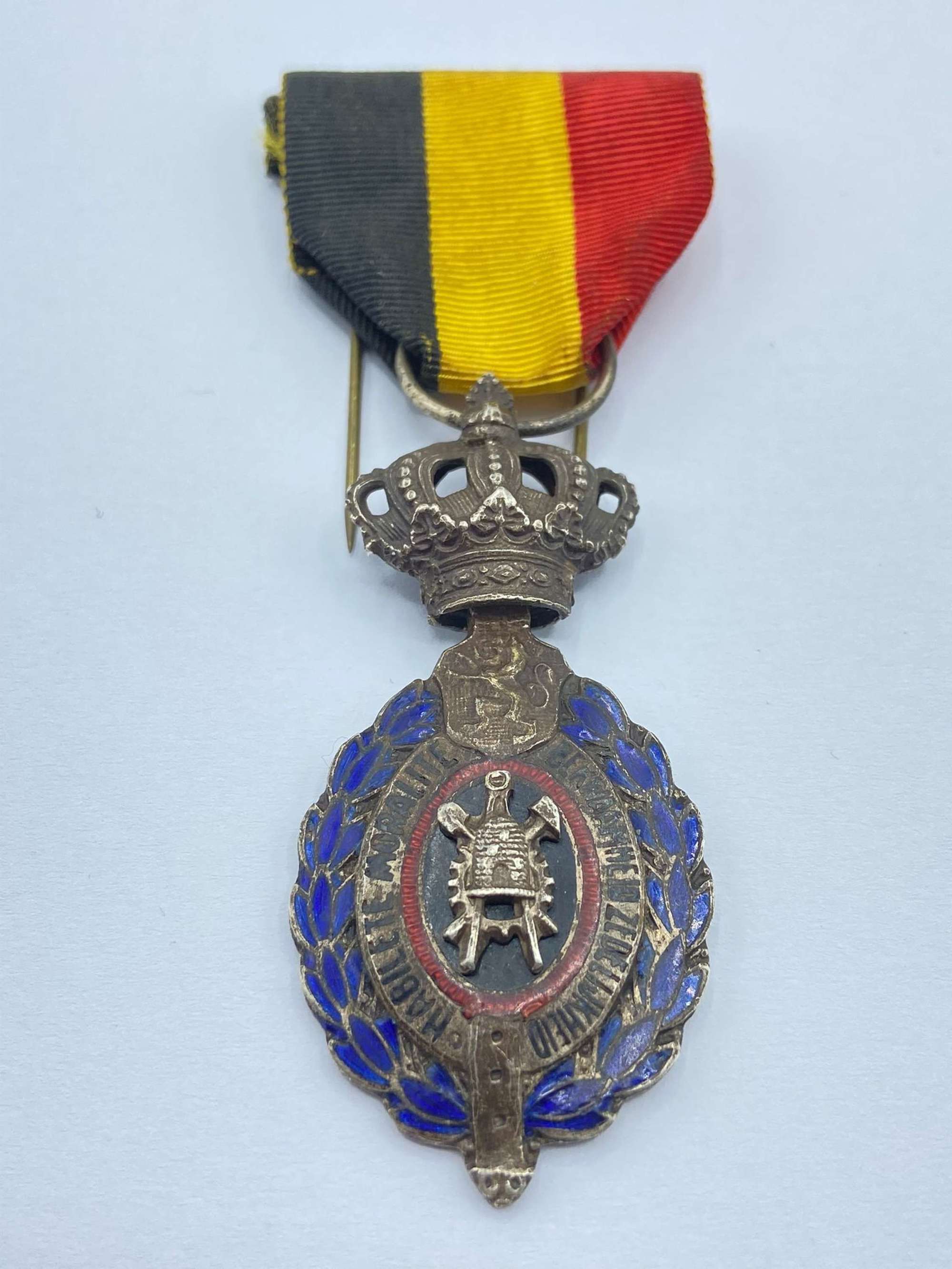 1950s Belgium Habilete Moralite Labor Merit Medal 1st Class Bilingual