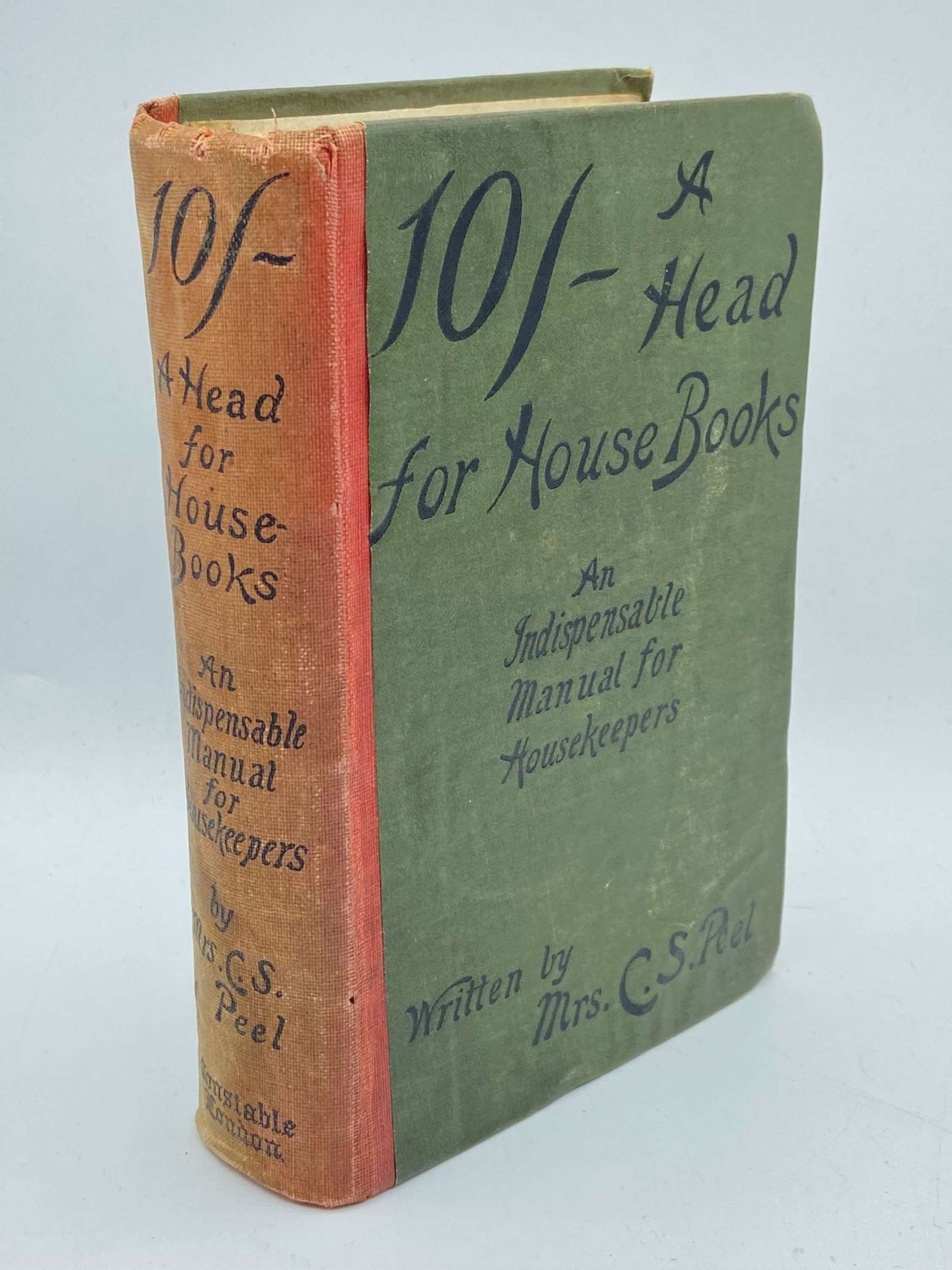 WW1 10 Shillings A Head Per Week For House Books Manual 4 Housekeepers