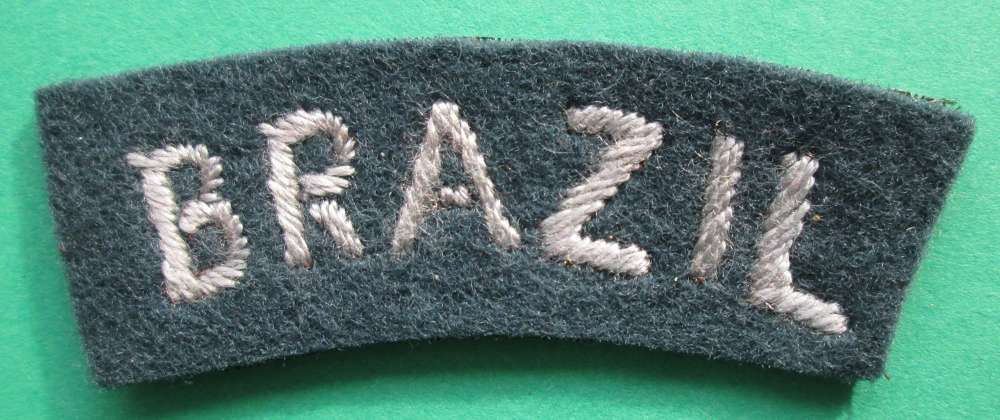 A WWII BRAZIL RAF SHOULDER TITLE