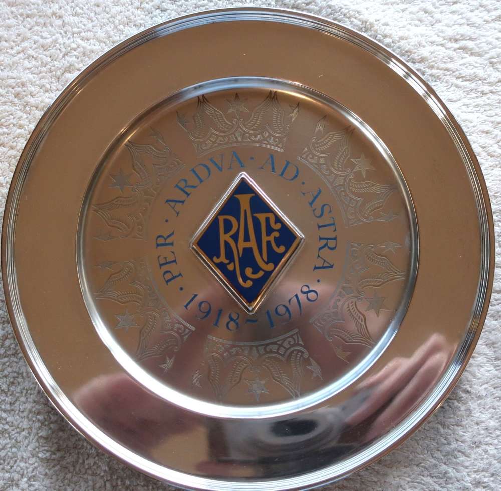 Silver 60th Anniversary Sir Douglas Bader, CBE DSO DFC Commemoration Salver