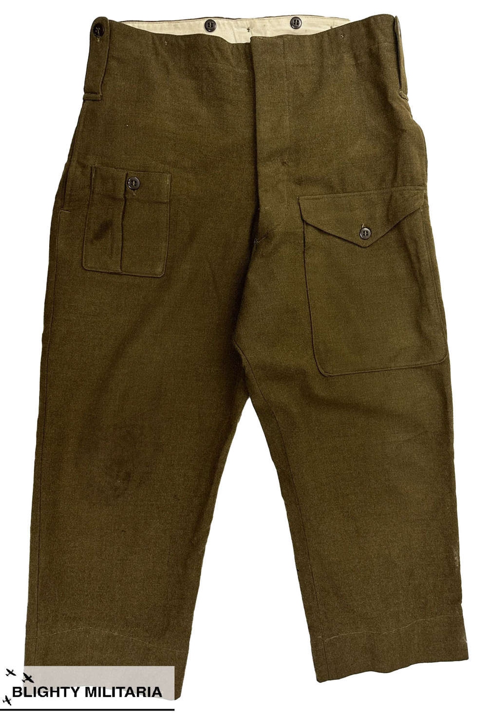 Original WW2 American Made War Aid British Army Battledress Trousers