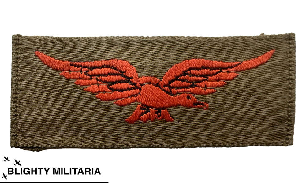 Original Great War Royal Air Force Tropical Pattern Eagle Badge
