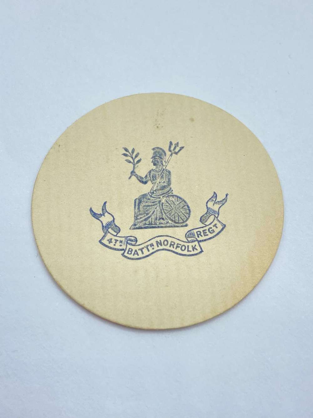 WW1 4th Battalion Norfolk Regiment Embossed Crest Letter Head