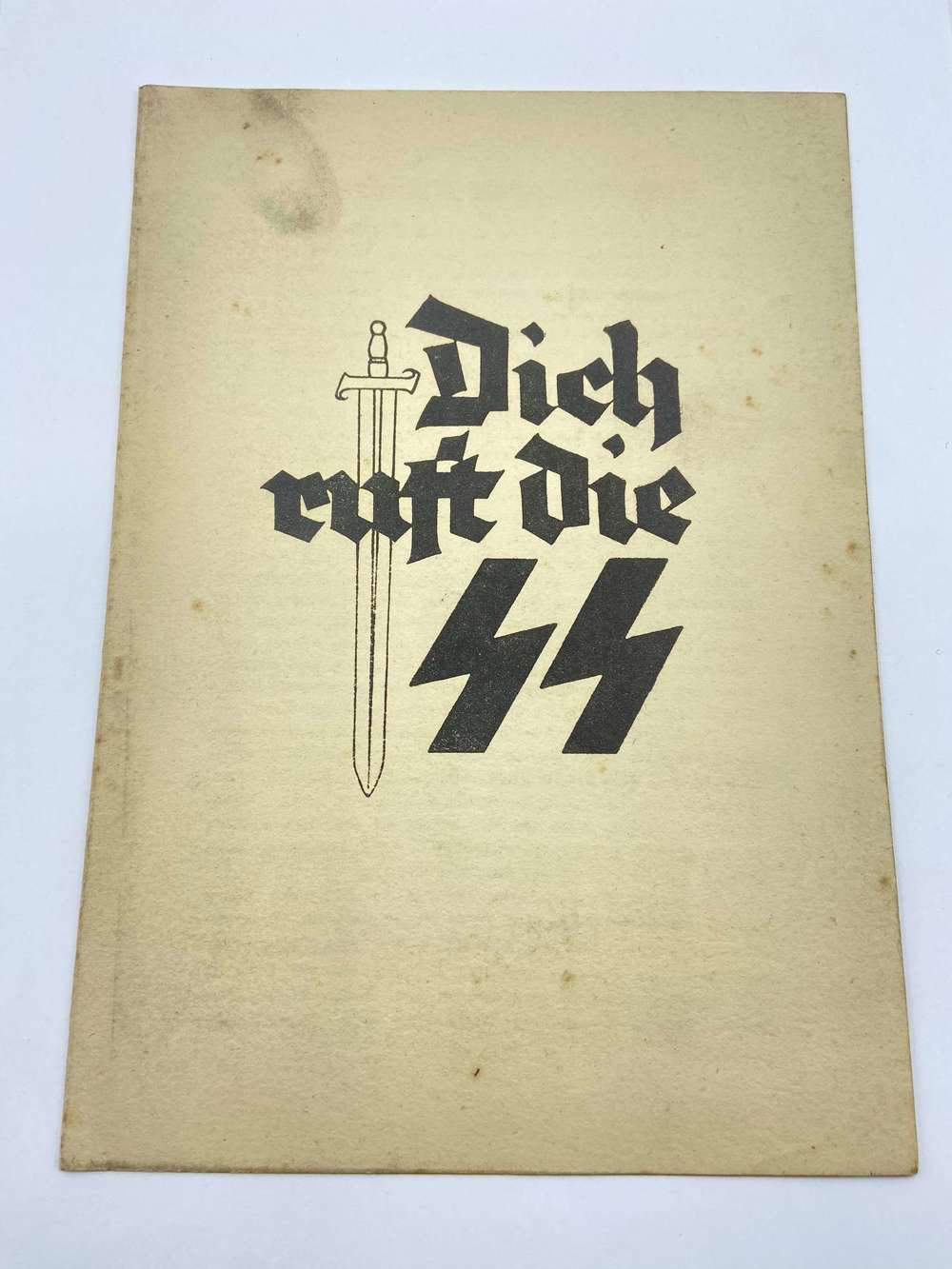 WW2 German Waffen SS Propaganda Recruitment Leaflet