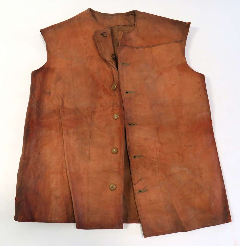 Scarce WW2 Period Indian Issue Leather Jerkin