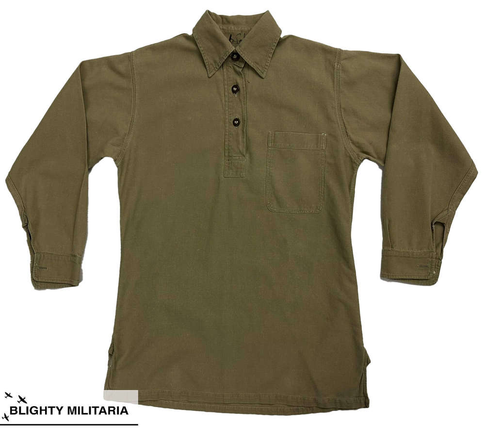 Rare Original WW2 Khaki Drill ATS Working Blouse