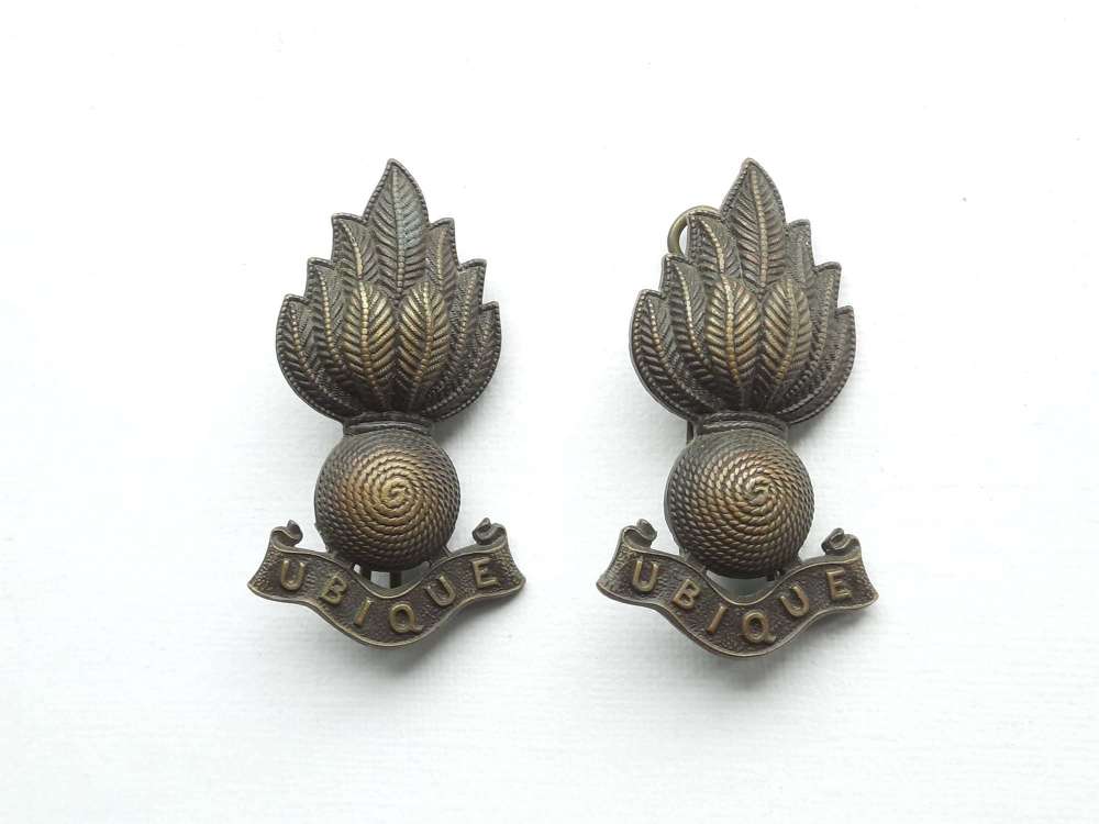 WW2 Royal Engineers Officer's Collar Badges