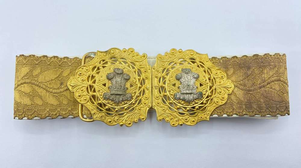 Pre WW1 Welch Reg Officer's Lady's Night Mess Dress Belt With Clasp
