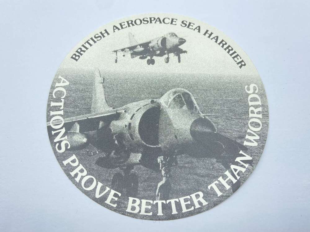 Post WW2 British Aerospace Sea Harrier Actions Probe Better Than Words