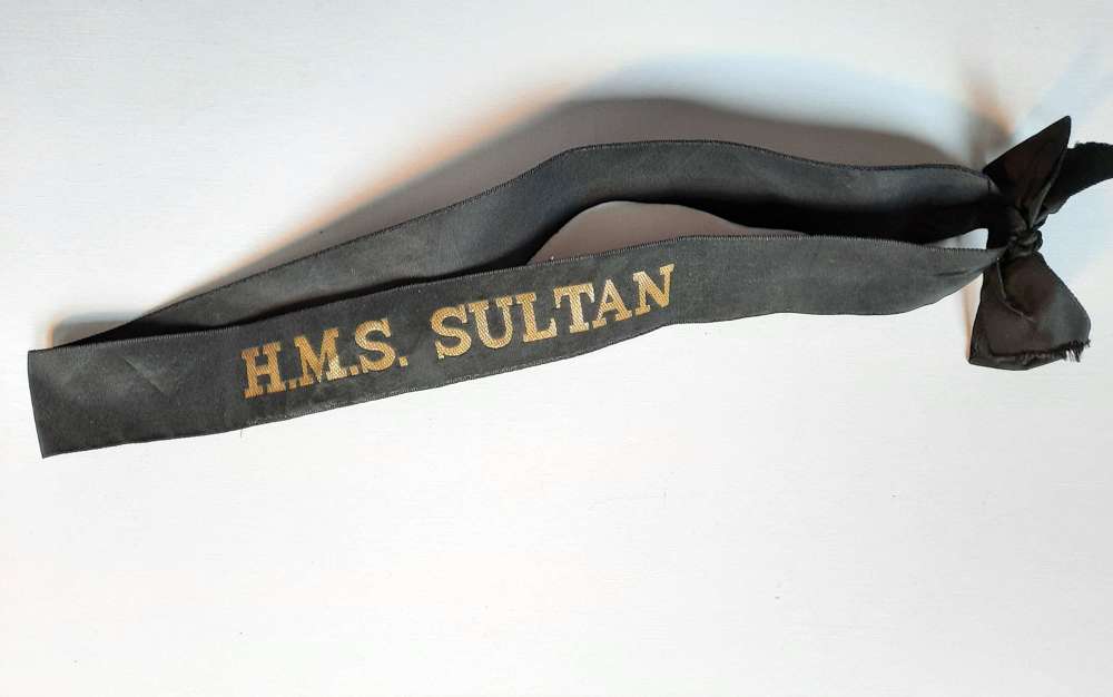 HMS Sultan Cap Tally