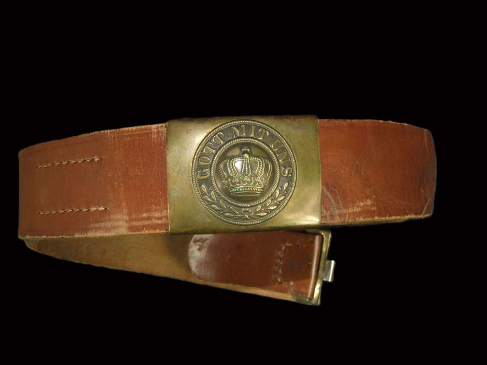 WW1 German Ersatz Belt - Souvenired