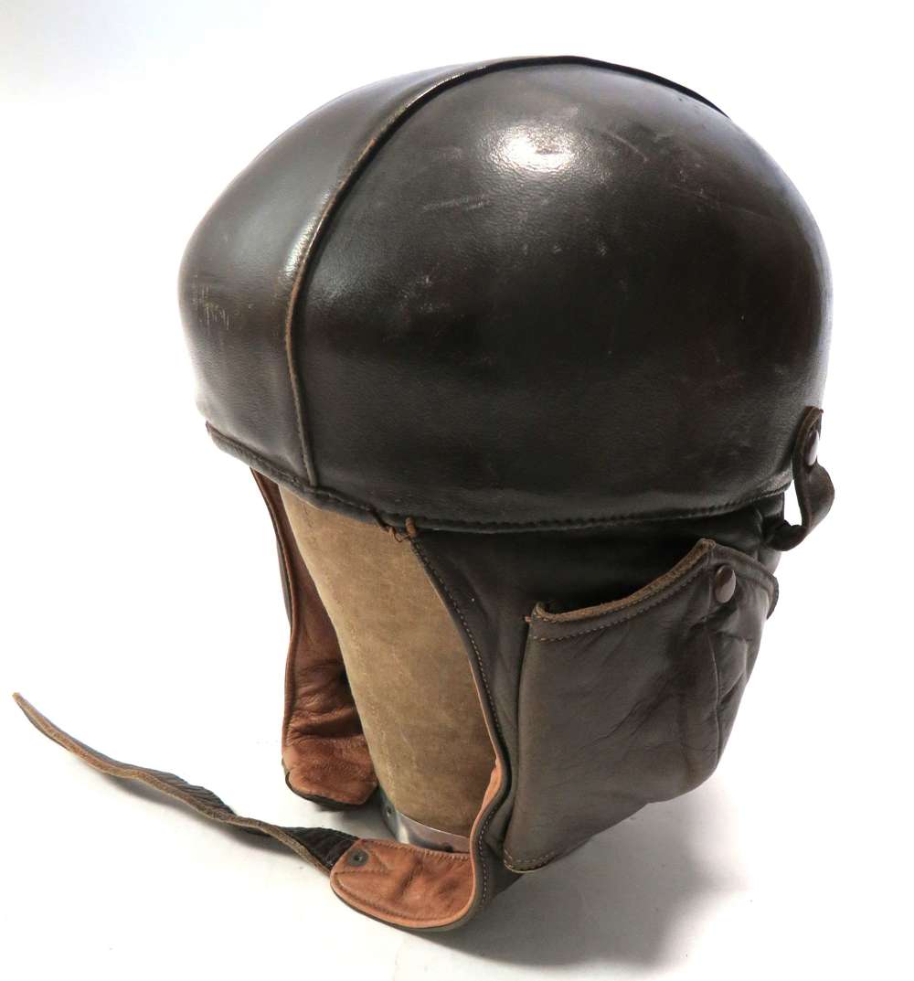 Early Pre WW2 French  Aviators Helmet Circa 1939 -1940