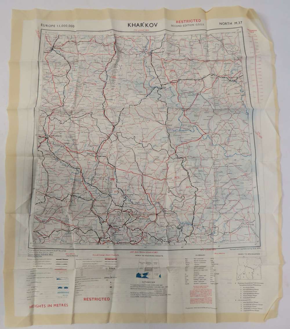 Cold War Silk Escape Map Kharkov - Rostov