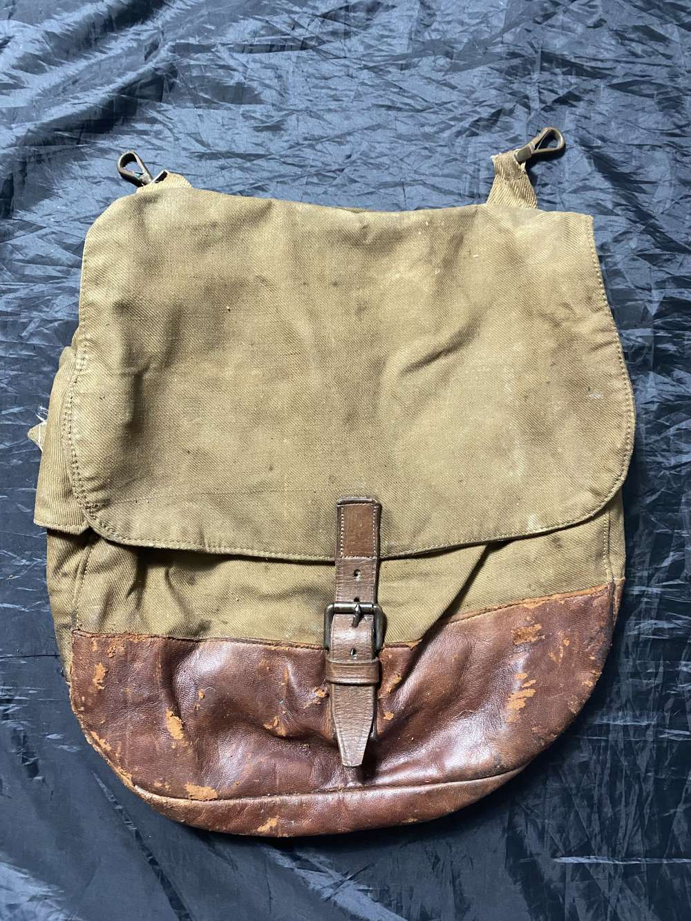 WW1 BRITISH MADE OFFICERS MUSETTE BAG FOR U.S. FORCES