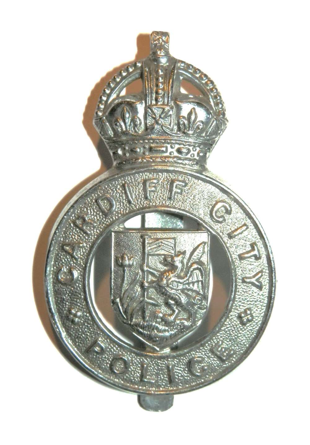 Cardiff City Police Cap Badge.