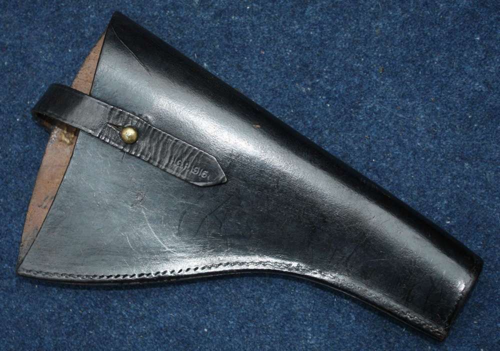 1908 Pattern British Army Leather Revolver Holster Dated 1916