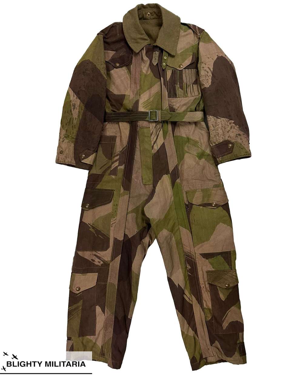 Rare Original 1945 Dated British Army Camouflage Tank Suit - Size 1