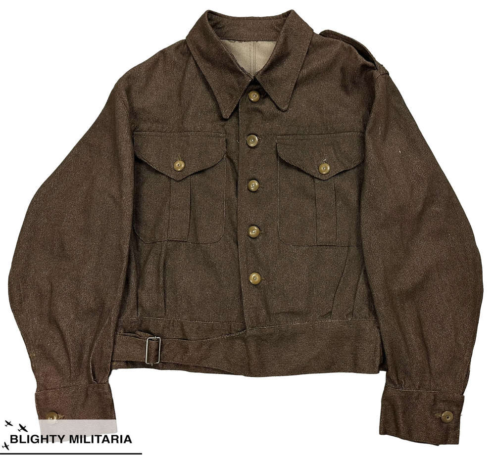 Original WW2 British Army First Pattern Denim Battledress Blouse