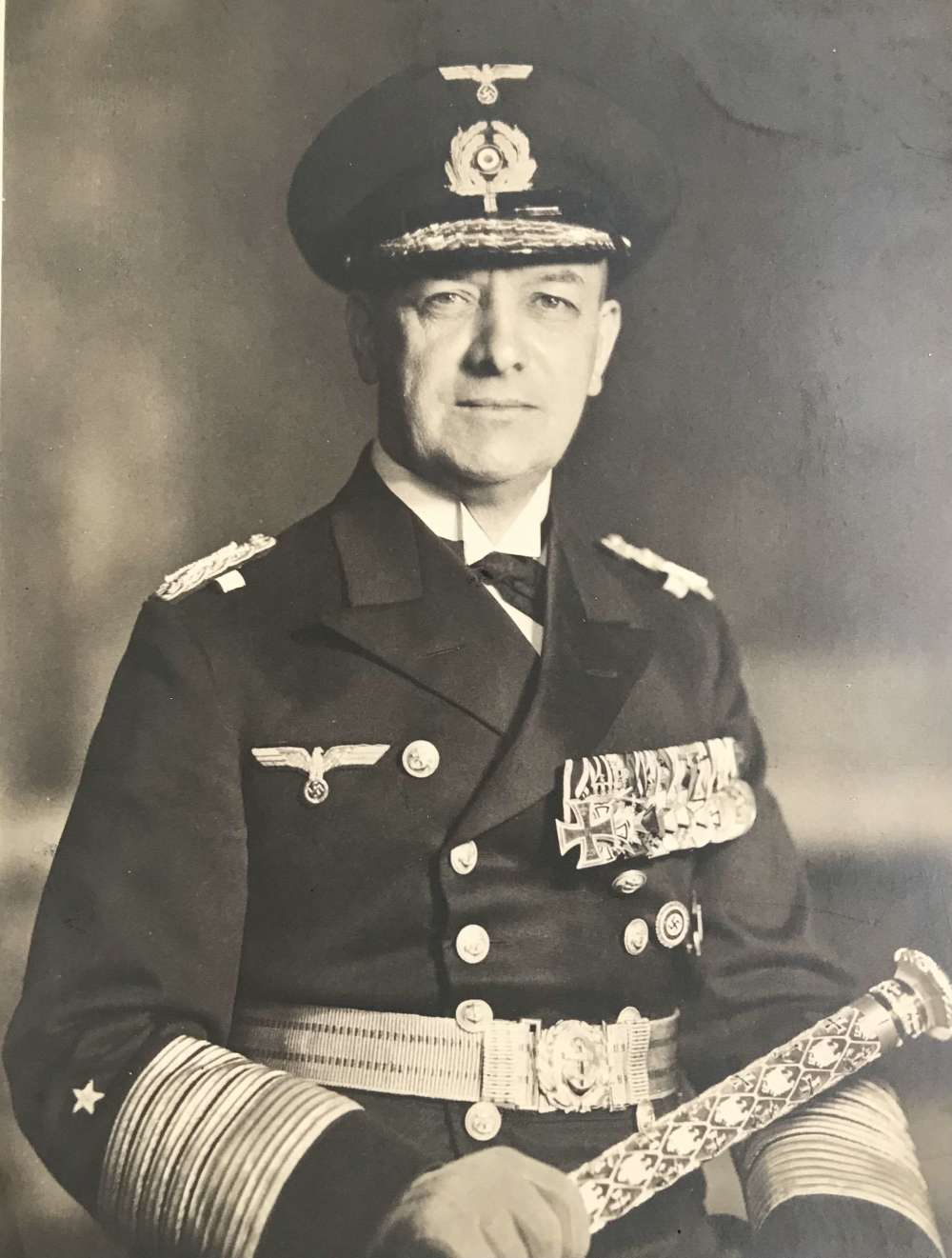 A postcard of grand Admiral Erich  Raeder