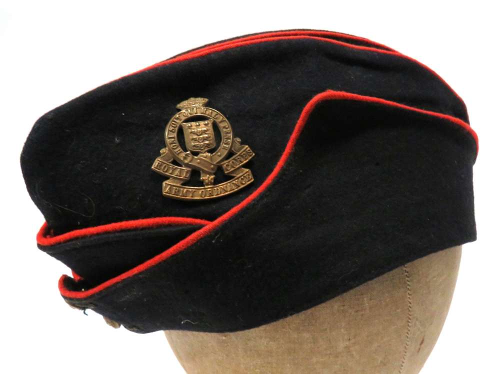 WW2 Royal Army Ordnance Corps Coloured Field Service Cap