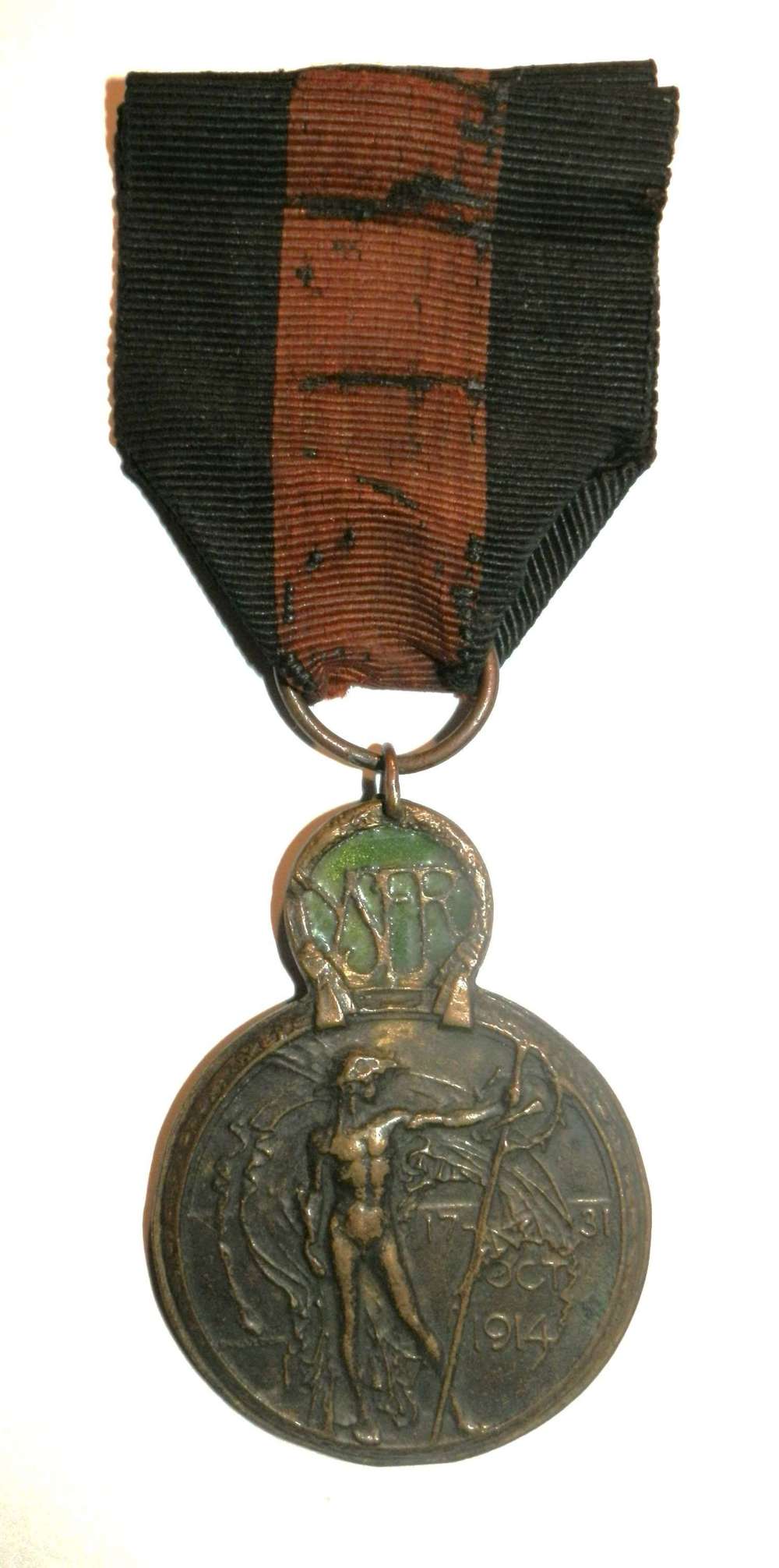 Yser Medal 1914. Belgium issue.