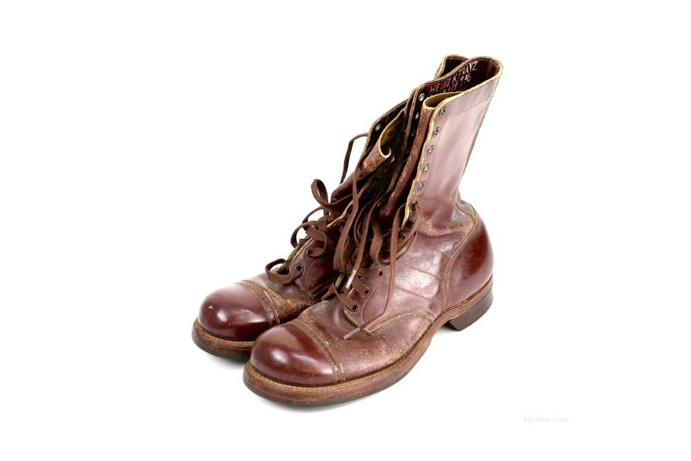 Rare WW2 Sky Master Light Tread Leather Jump Boots