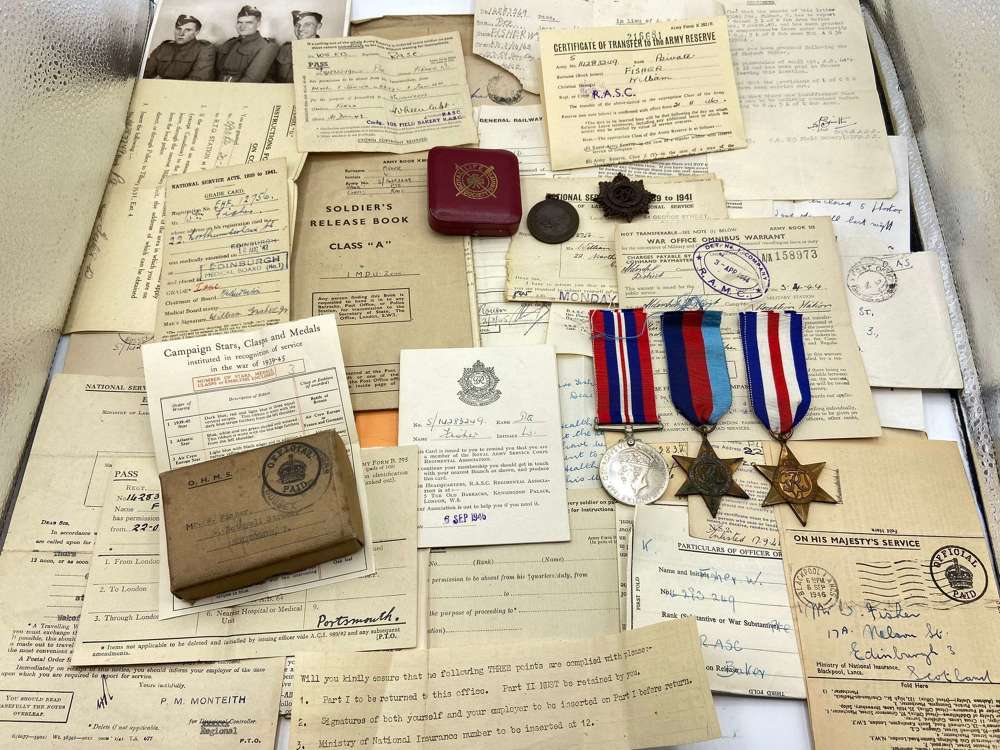 WW2 Royal Army Service Corps 103rd Field Bakery Medal Group