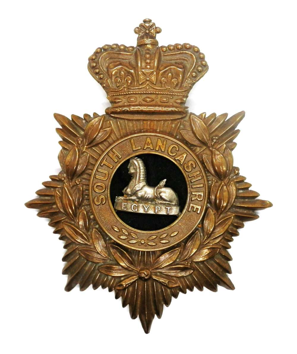 South Lancashire Regiment Victorian Helmet Plate.