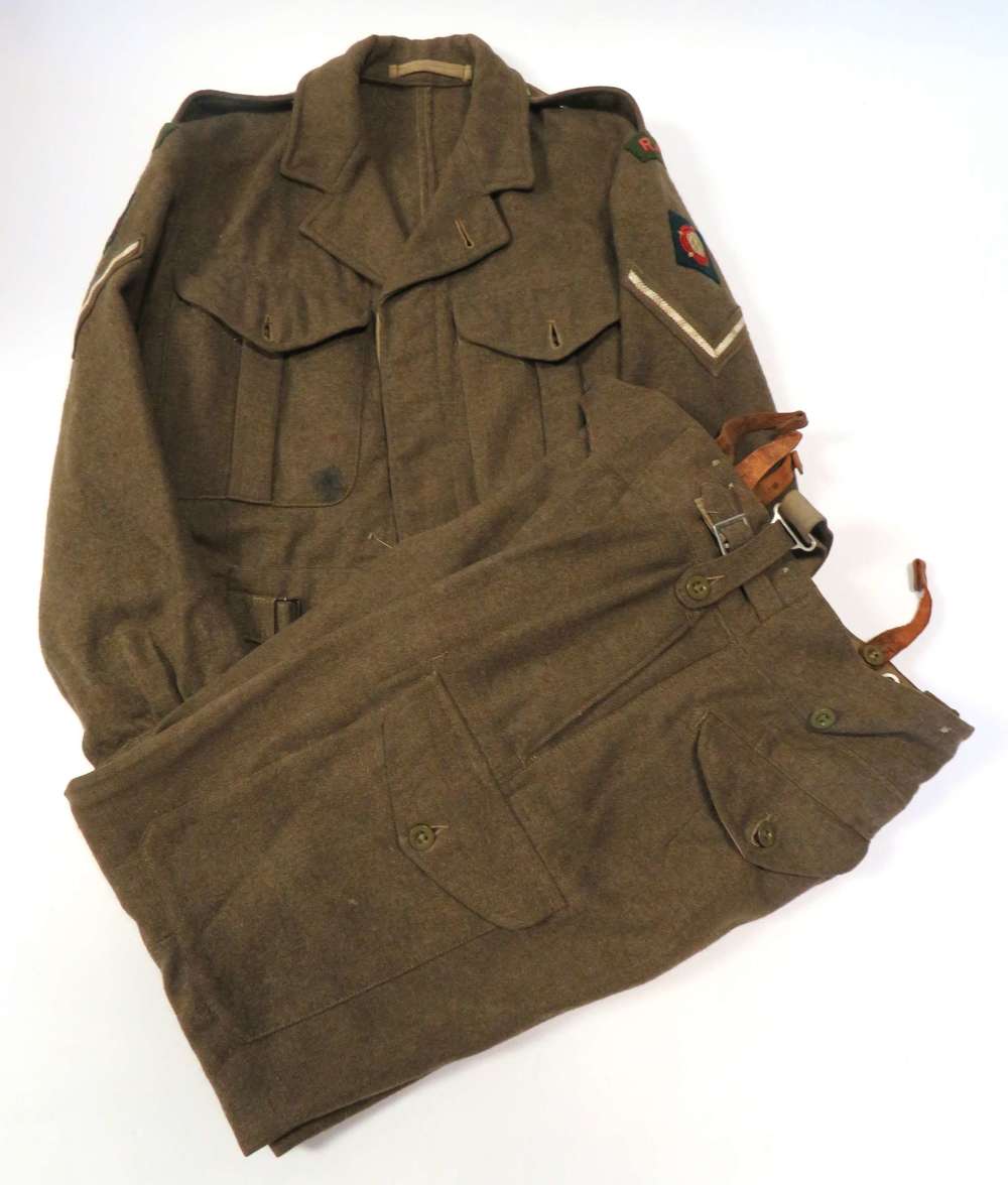 1949 Pattern R.A.D.C Catterick Dist Battledress Jacket and Trousers