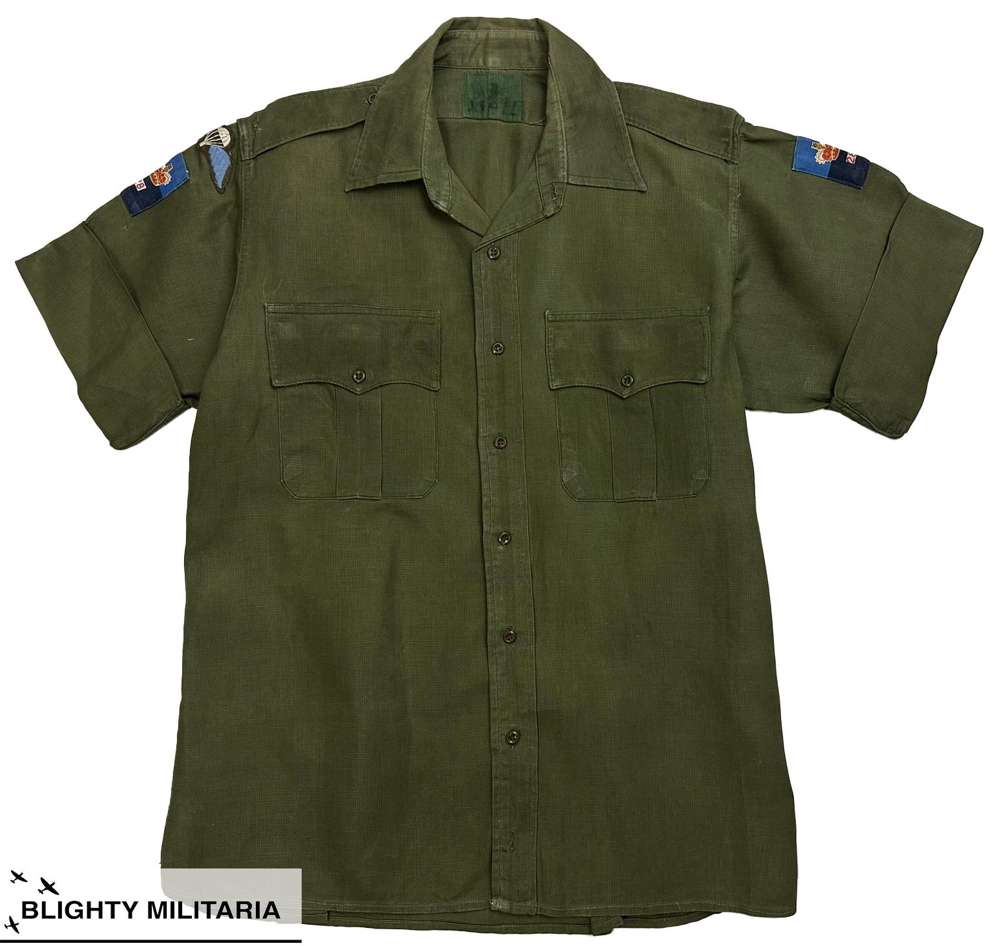 Original 1960s British Jungle Green Shirt - Attributed