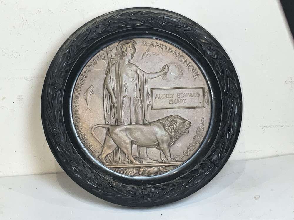 BRITISH SOLDIERS 1WW DEATH PLAQUE