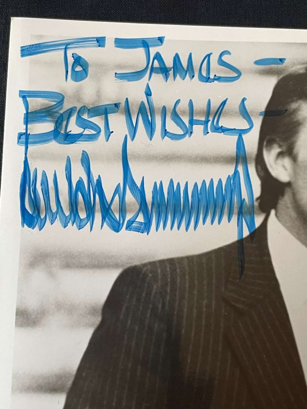 DONALD TRUMP HAND SIGNED DEDICATION GLOSSY PHOTO 