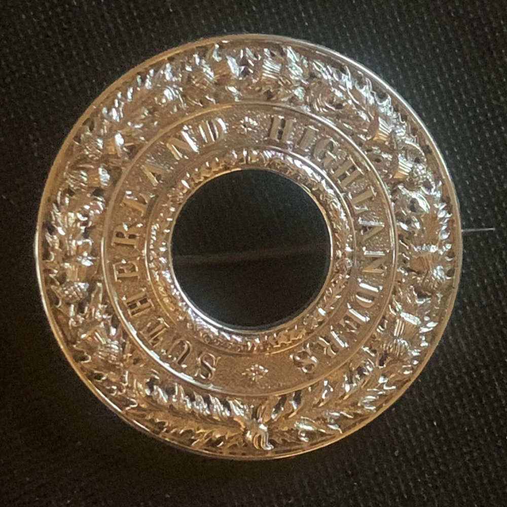 93rd Highlanders (Sutherland) Victorian Field Officers Fly Plaid Brooch