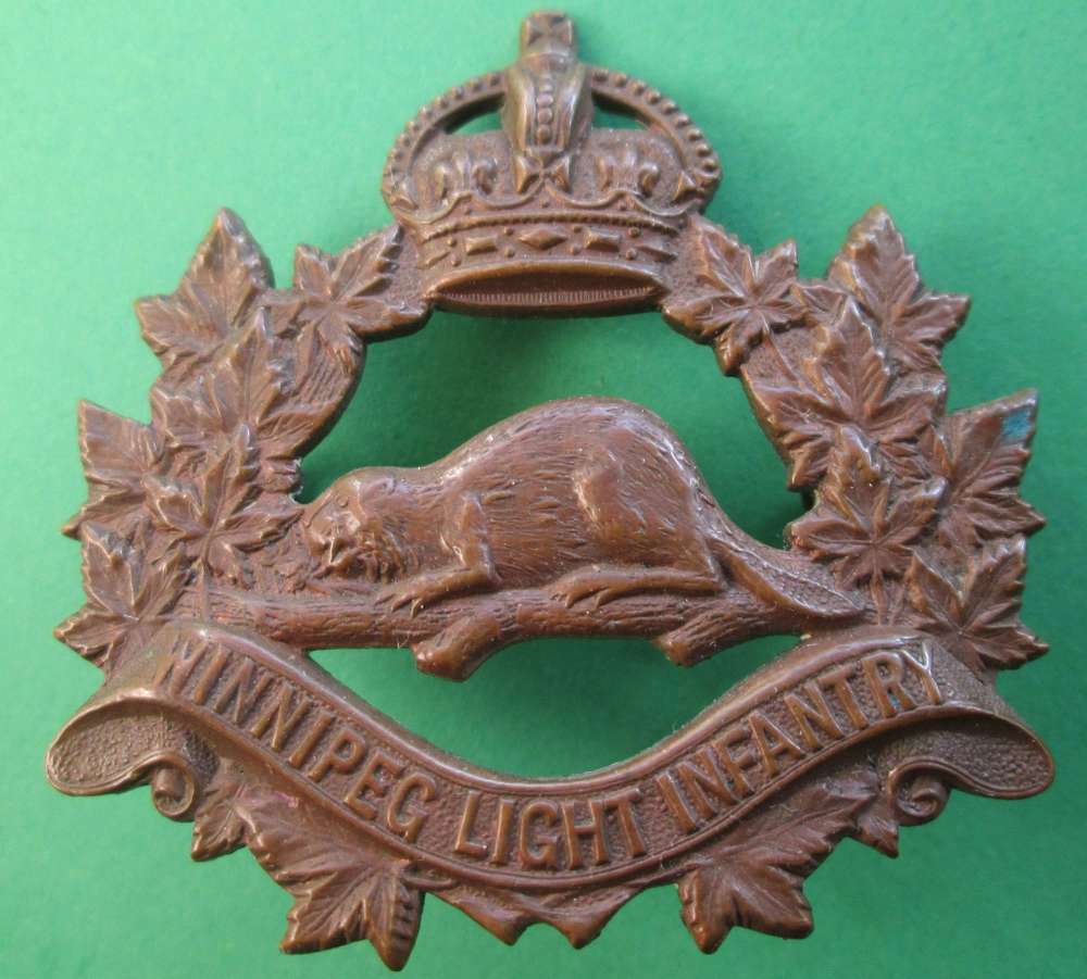 CANADIAN WINNIPEG LIGHT INFANTRY CAP BADGE