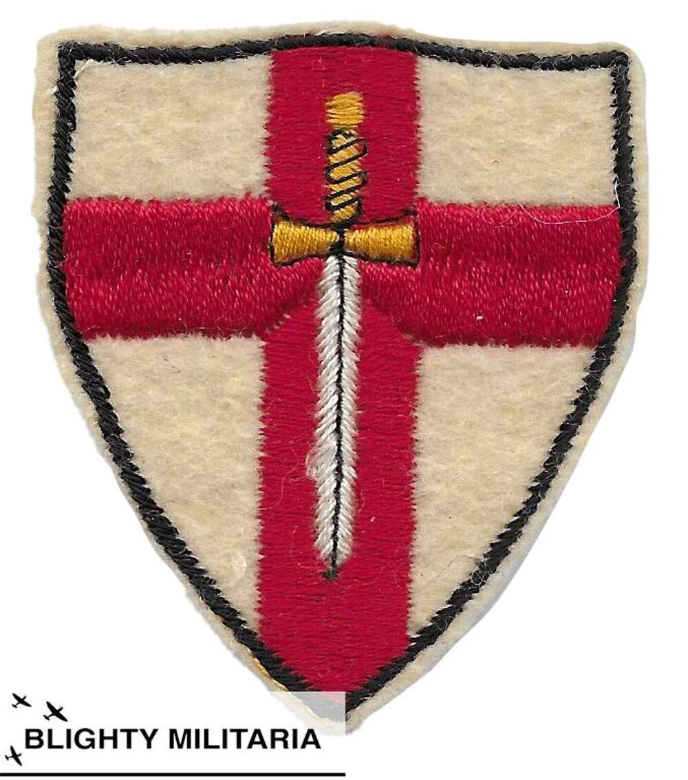 Original WW2 British 1st Army Embroidered Formation Badge