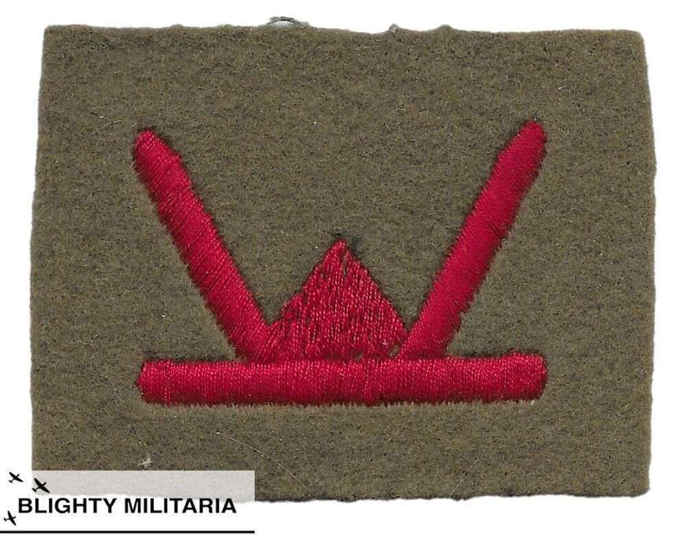 Original WW2 53rd Welsh Division Embroidered Formation Sign