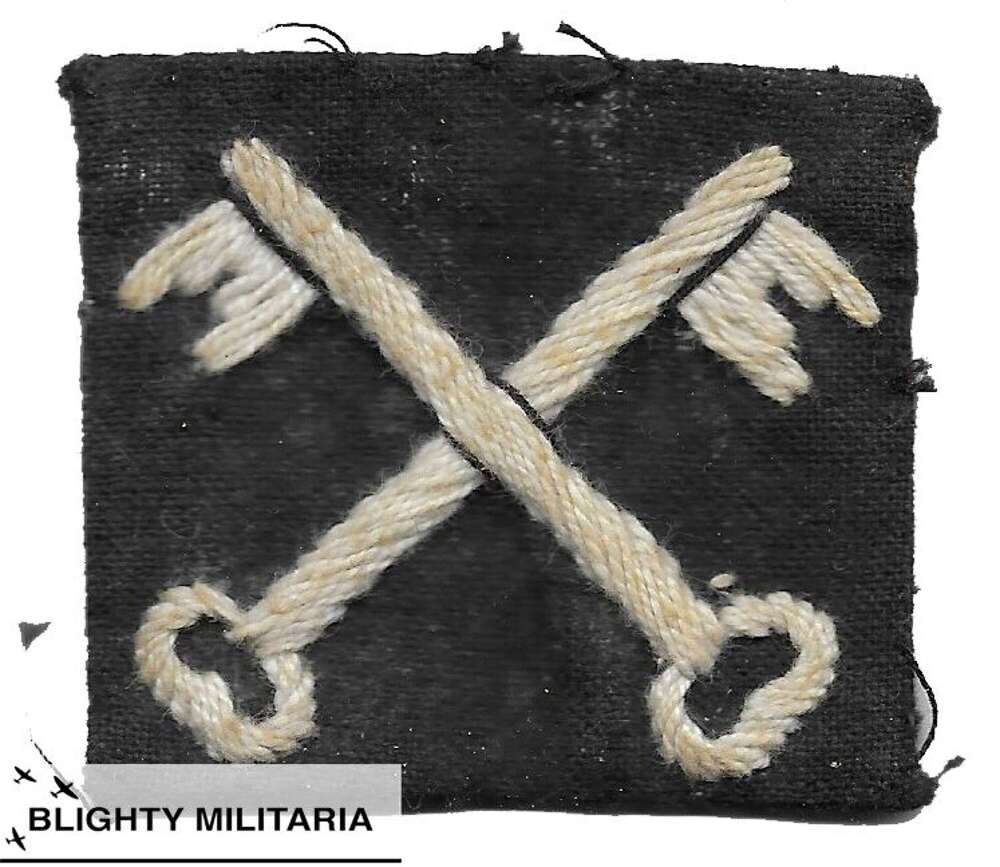 Original WW2 Second Infantry Division Embroidered Formation Flash