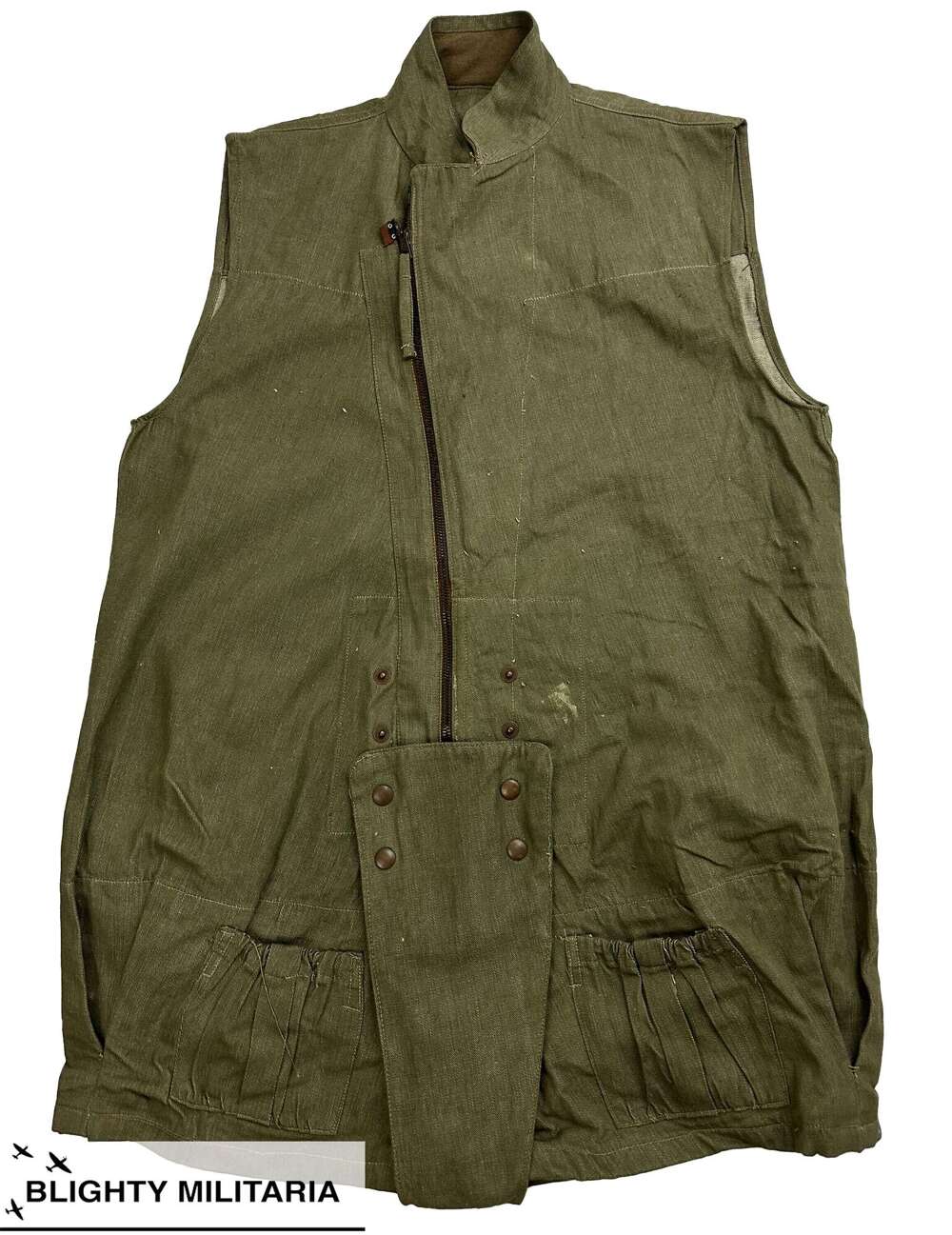 Original 1946 Dated British Army Denim Parachutists Over smock Size 4