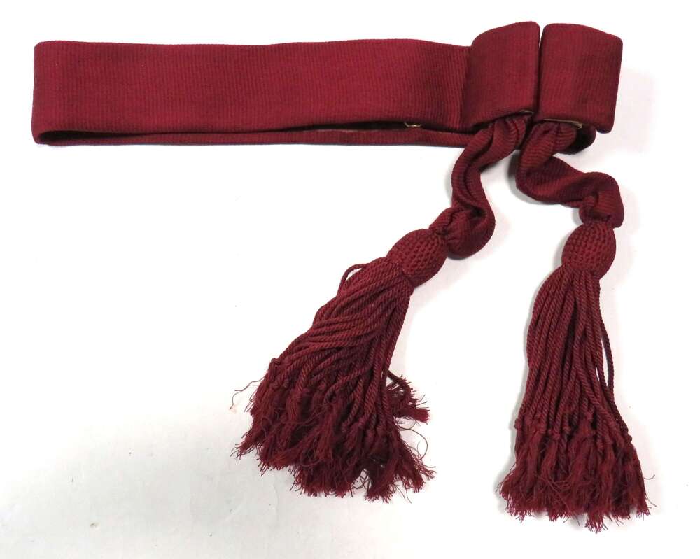 Victorian Pattern Officers Waist Sash