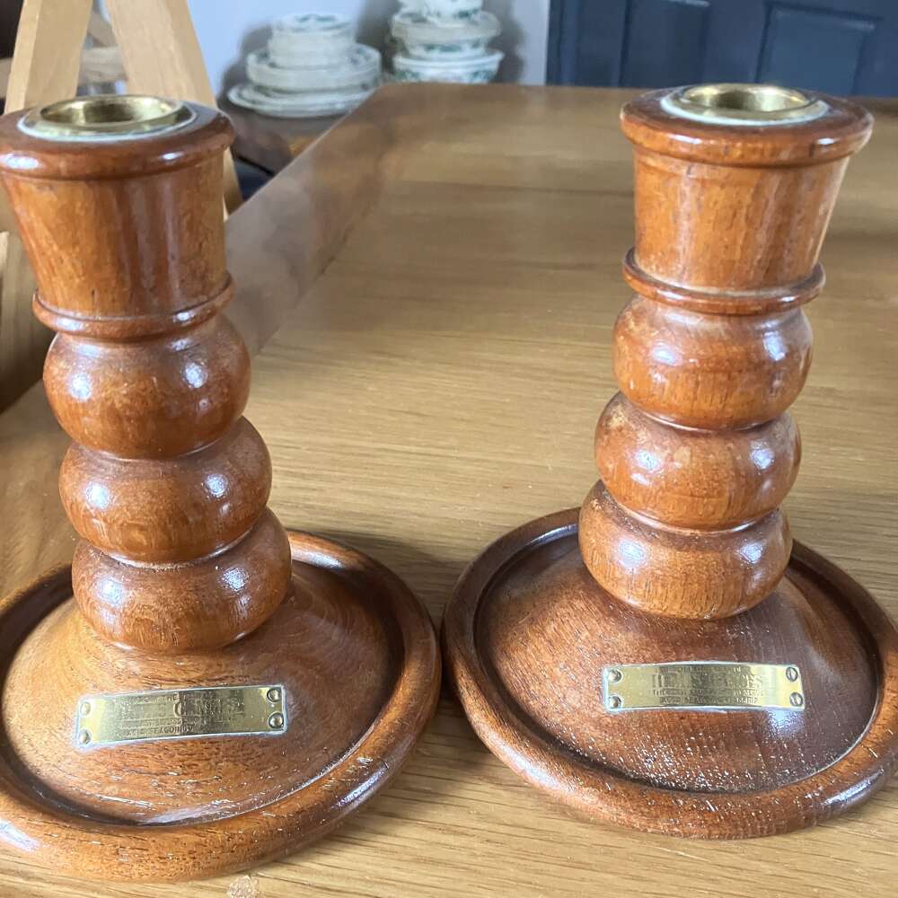 Rare Candlesticks from the HMS Ganges