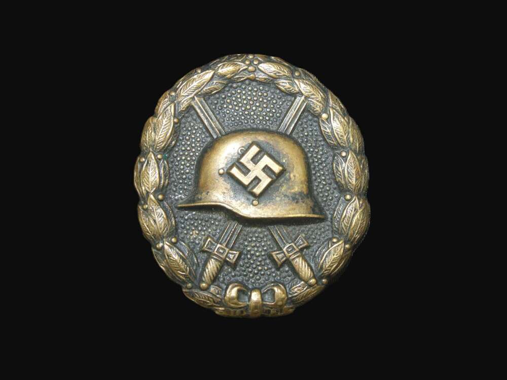 1936 1st Pattern/Condor Legion Black Wound Badge.