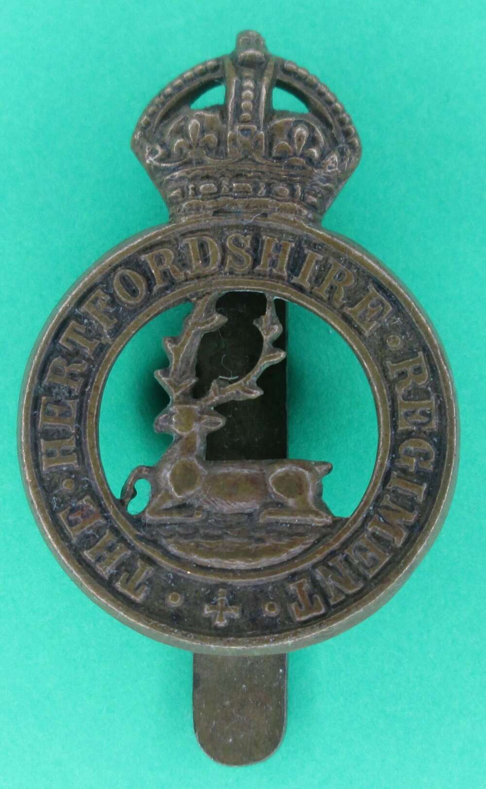 HERTFORDSHIRE REGIMENT CAP BADGE